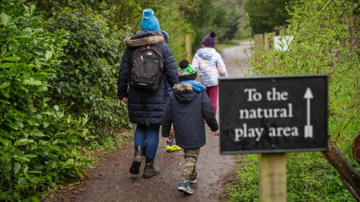 The wild play area at Croome